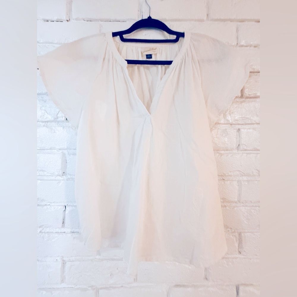 Universal Thread white linen top L